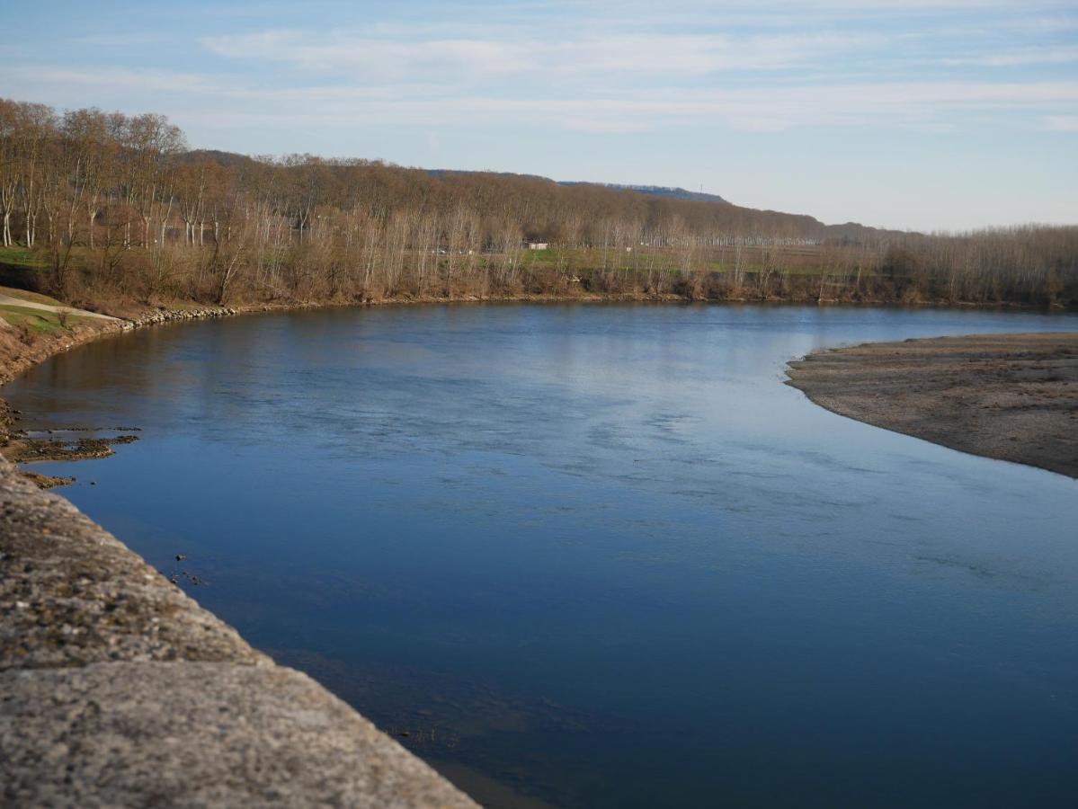 Hotel Restaurant Cote Garonne Le Balcon Des Dames - Tonneins Fauillet Marmande - Vue Panoramique Bord De Garonne Chambres Climatisees المظهر الخارجي الصورة
