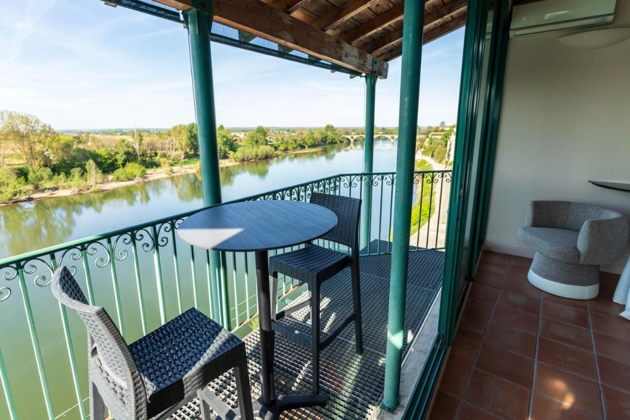 Hotel Restaurant Cote Garonne Le Balcon Des Dames - Tonneins Fauillet Marmande - Vue Panoramique Bord De Garonne Chambres Climatisees المظهر الخارجي الصورة